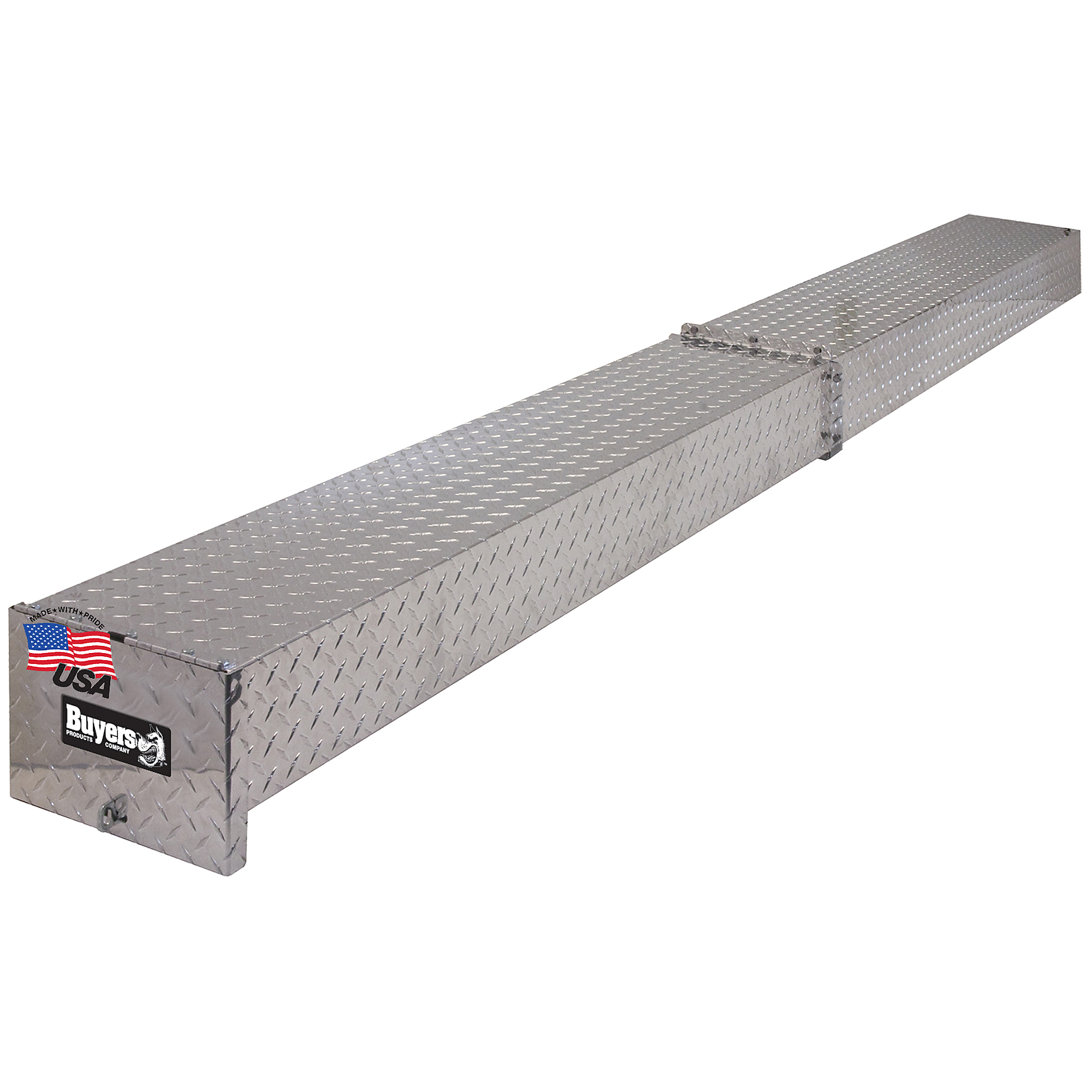 Buyers Products, Diamond Tread Aluminum Conduit Carrier 11 x 6 x 121-3/8in., Material Aluminum, Model# 5401000